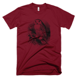 Men's Summer Tee Shirt Snowy Owl Design