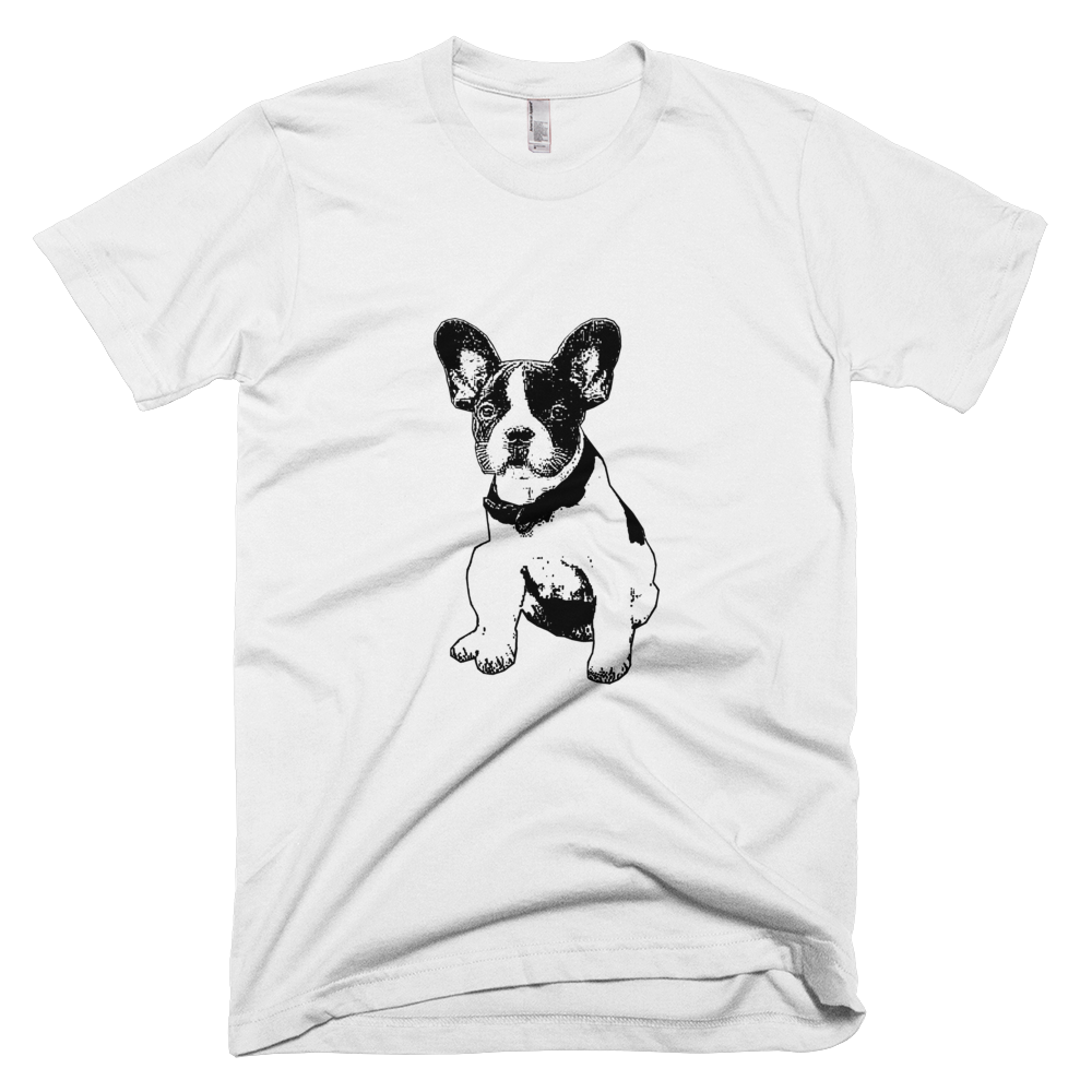 Mens Summer Tee Shirt French Bulldog Design